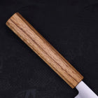 Yanagiba AUS-8 Polished Oak Handle 240mm-[Musashi]-[Japanese-Kitchen-Knives]