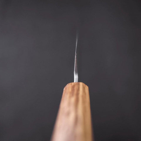 Yanagiba AUS-8 Polished Oak Handle 270mm-[Musashi]-[Japanese-Kitchen-Knives]