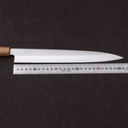 Yanagiba AUS-8 Polished Oak Handle 270mm-[Musashi]-[Japanese-Kitchen-Knives]