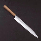 Yanagiba AUS-8 Polished Oak Handle 270mm-[Musashi]-[Japanese-Kitchen-Knives]