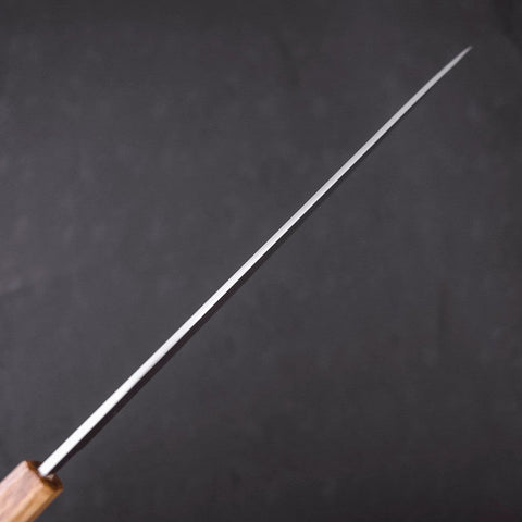 Yanagiba AUS-8 Polished Oak Handle 300mm (11.8”)-[Musashi]-[Japanese-Kitchen-Knives]