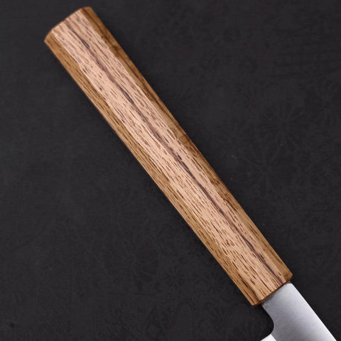 Yanagiba AUS-8 Polished Oak Handle 300mm-[Musashi]-[Japanese-Kitchen-Knives]