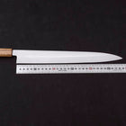 Yanagiba AUS-8 Polished Oak Handle 300mm-[Musashi]-[Japanese-Kitchen-Knives]