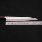 Yanagiba AUS-8 Polished Sumi Urushi Handle 240mm-[Musashi]-[Japanese-Kitchen-Knives]