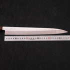 Yanagiba AUS-8 Polished Sumi Urushi Handle 300mm (11.8”)-[Musashi]-[Japanese-Kitchen-Knives]