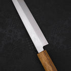 Yanagiba AUS-8 Polished Yaki Urushi Handle 210mm-[Musashi]-[Japanese-Kitchen-Knives]