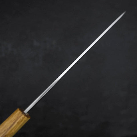 Yanagiba AUS-8 Polished Yaki Urushi Handle 210mm-[Musashi]-[Japanese-Kitchen-Knives]