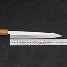 Yanagiba AUS-8 Polished Yaki Urushi Handle 210mm-[Musashi]-[Japanese-Kitchen-Knives]