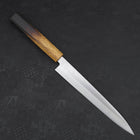 Yanagiba AUS-8 Polished Yaki Urushi Handle 210mm-[Musashi]-[Japanese-Kitchen-Knives]