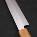 Yanagiba AUS-8 Polished Yaki Urushi Handle 270mm-[Musashi]-[Japanese-Kitchen-Knives]