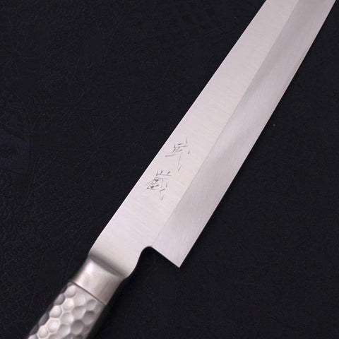 Yanagiba All-Stainless Pure-Molybdenum 210mm-[Musashi]-[Japanese-Kitchen-Knives]