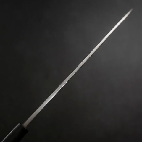 Yanagiba Blue Steel #2 Damascus Buffalo Ebony Handle 210mm (8.3”)-[Musashi]-[Japanese-Kitchen-Knives]