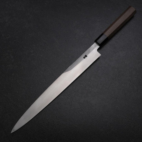 Yanagiba Blue Steel #2 Kasumi Walnut Handle 300mm-[Musashi]-[Japanese-Kitchen-Knives]