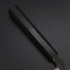 Yanagiba Blue Steel #2 Kurouchi Buffalo Ebony Handle 200mm (7.9”)-[Musashi]-[Japanese-Kitchen-Knives]