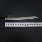 Yanagiba Blue Steel #2 Kurouchi Buffalo Ebony Handle 200mm (7.9”)-[Musashi]-[Japanese-Kitchen-Knives]
