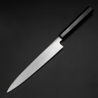 Yanagiba Blue Steel #2 Kurouchi Buffalo Ebony Handle 210mm (8.3”)-[Musashi]-[Japanese-Kitchen-Knives]