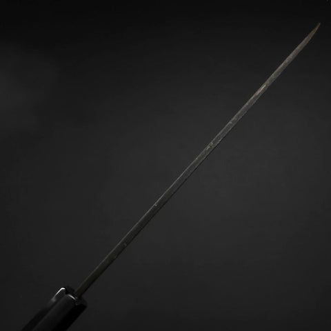 Yanagiba Blue Steel #2 Kurouchi Buffalo Ebony Handle 210mm (8.3”)-[Musashi]-[Japanese-Kitchen-Knives]