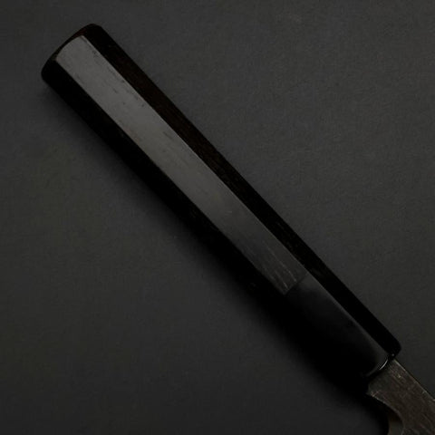 Yanagiba Blue Steel #2 Kurouchi Buffalo Ebony Handle 210mm (8.3”)