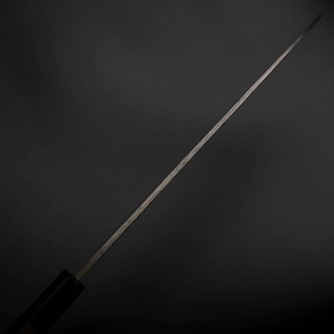 Yanagiba Blue Steel #2 Kurouchi Tsuchime Buffalo Ebony Handle 230mm-[Musashi]-[Japanese-Kitchen-Knives]