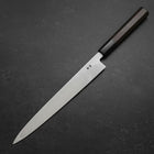Yanagiba Blue Steel #2 Suminagashi Buffalo Ebony Handle 240mm (9.4”)-[Musashi]-[Japanese-Kitchen-Knives]