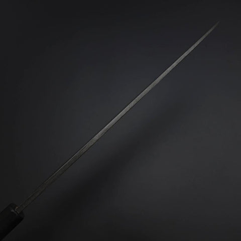 Yanagiba Blue Steel #2 Tsuchime Kurouchi Buffalo Ebony Handle 260mm-[Musashi]-[Japanese-Kitchen-Knives]