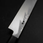 Yanagiba Blue Steel #1 Suminagashi Buffalo Ebony Handle With Sheath 270mm-[Musashi]-[Japanese-Kitchen-Knives]