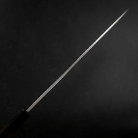 Yanagiba Blue Steel #1 Suminagashi Buffalo Ebony Handle With Sheath 330mm-[Musashi]-[Japanese-Kitchen-Knives]