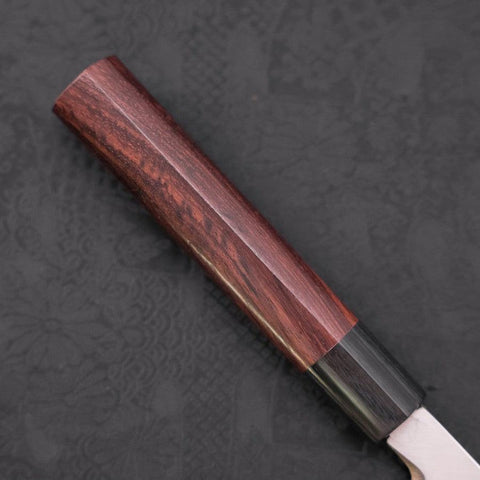 Yanagiba Blue Steel #2 Damascus Shitan Handle 210mm-[Musashi]-[Japanese-Kitchen-Knives]