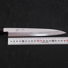 Yanagiba Blue Steel #2 Damascus Shitan Handle 210mm-[Musashi]-[Japanese-Kitchen-Knives]