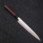 Yanagiba Blue Steel #2 Damascus Shitan Handle 210mm-[Musashi]-[Japanese-Kitchen-Knives]