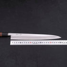 Yanagiba Blue Steel #2 Damascus Shitan Handle 270mm-[Musashi]-[Japanese-Kitchen-Knives]
