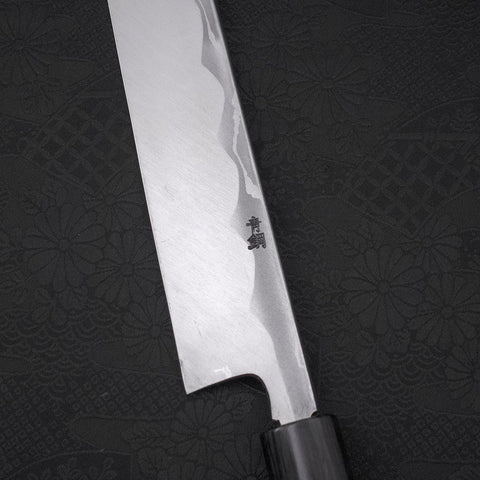 Yanagiba Blue Steel #2 Damascus Shitan Handle 300mm-[Musashi]-[Japanese-Kitchen-Knives]