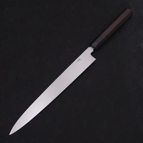 Yanagiba Blue Steel #2 Honyaki Buffalo Ebony Handle 270mm-[Musashi]-[Japanese-Kitchen-Knives]