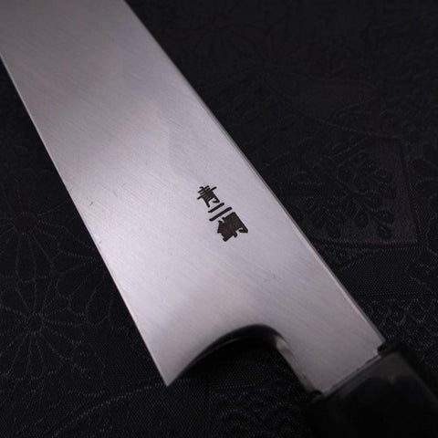 Yanagiba Blue Steel #2 Kasumi Buffalo Ebony Handle 300mm-[Musashi]-[Japanese-Kitchen-Knives]