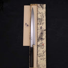 Yanagiba Blue Steel #2 Kasumi Buffalo Ebony Handle 300mm-[Musashi]-[Japanese-Kitchen-Knives]