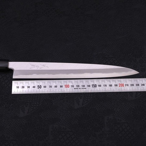 Yanagiba Blue Steel #2 Kasumi Buffalo Handle 240mm-[Musashi]-[Japanese-Kitchen-Knives]