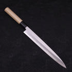 Yanagiba Blue Steel #2 Kasumi Buffalo Handle 240mm-[Musashi]-[Japanese-Kitchen-Knives]