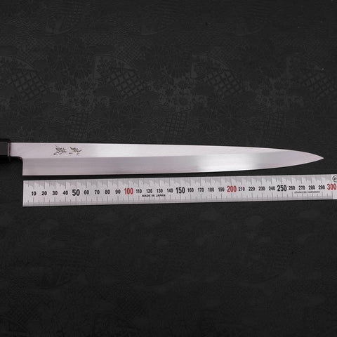 Yanagiba Blue Steel #2 Kasumi Buffalo Wenge Handle 300mm-[Musashi]-[Japanese-Kitchen-Knives]