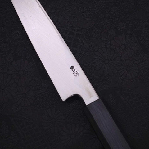 Yanagiba Blue Steel #2 Kasumi Dark-Blue Urushi Handle 180mm-[Musashi]-[Japanese-Kitchen-Knives]