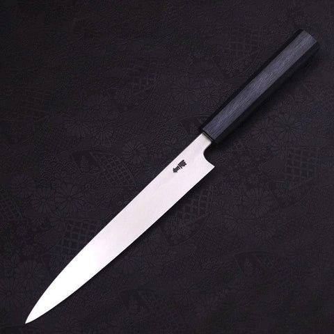 Yanagiba Blue Steel #2 Kasumi Mango Urushi Azul Oscuro 210mm