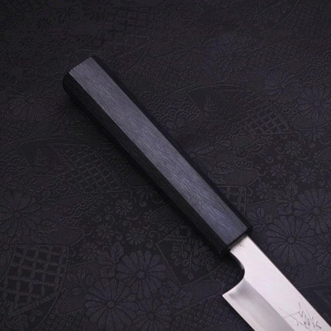 Yanagiba Blue Steel #2 Kasumi Mango Urushi Azul Oscuro 210mm