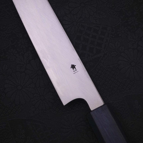 Yanagiba Blue Steel #2 Kasumi Dark-Blue Urushi Handle 240mm-[Musashi]-[Japanese-Kitchen-Knives]
