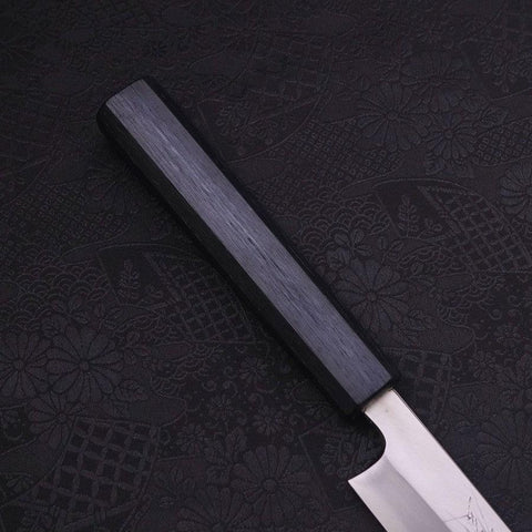 Yanagiba Blue Steel #2 Kasumi Dark-Blue Urushi Handle 240mm-[Musashi]-[Japanese-Kitchen-Knives]