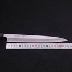 Yanagiba Blue Steel #2 Kasumi Dark-Blue Urushi Handle 240mm-[Musashi]-[Japanese-Kitchen-Knives]