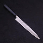 Yanagiba Blue Steel #2 Kasumi Dark-Blue Urushi Handle 240mm-[Musashi]-[Japanese-Kitchen-Knives]