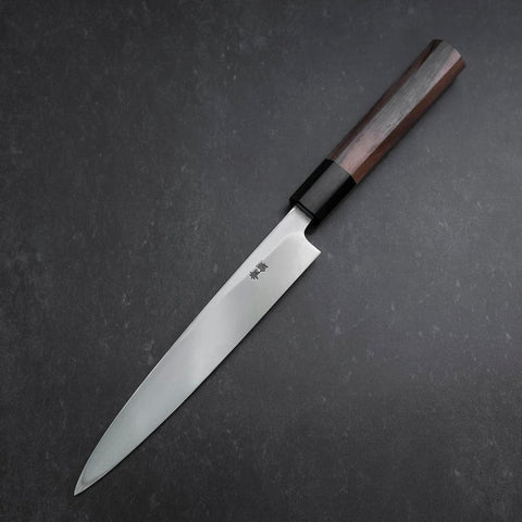 Yanagiba Blue Steel #2 Kasumi Mango de Nogal 165mm