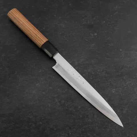 Yanagiba Blue Steel #2 Kasumi Walnut Handle 180mm-[Musashi]-[Japanese-Kitchen-Knives]
