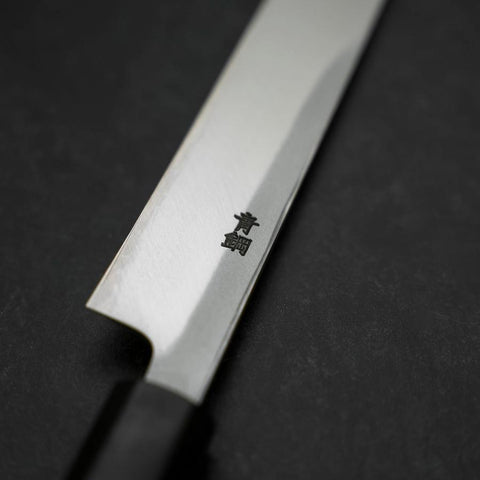 Yanagiba Blue Steel #2 Kasumi Walnut Handle 200mm-[Musashi]-[Japanese-Kitchen-Knives]