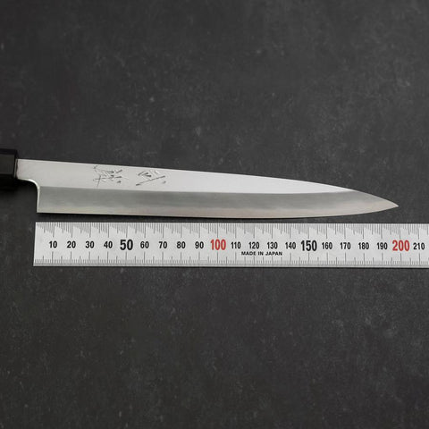 Yanagiba Blue Steel #2 Kasumi Walnut Handle 200mm-[Musashi]-[Japanese-Kitchen-Knives]