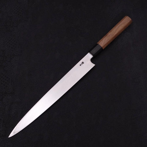 Yanagiba Blue Steel #2 Kasumi Walnut Handle 270mm-[Musashi]-[Japanese-Kitchen-Knives]